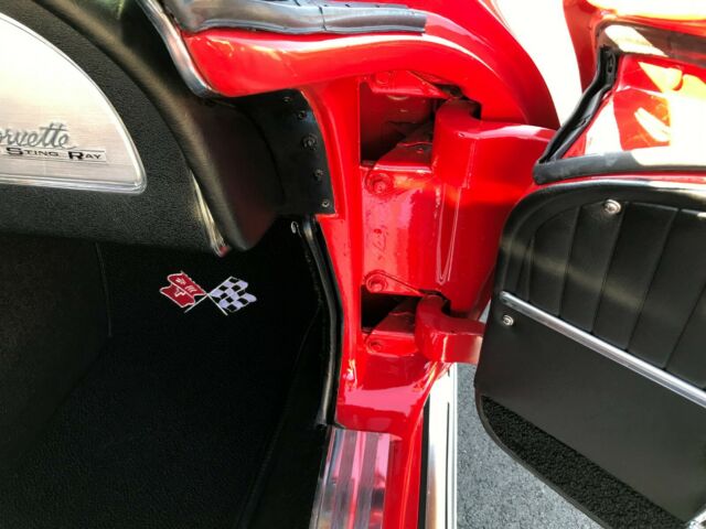 1963 Red Chevrolet Corvette Convertible