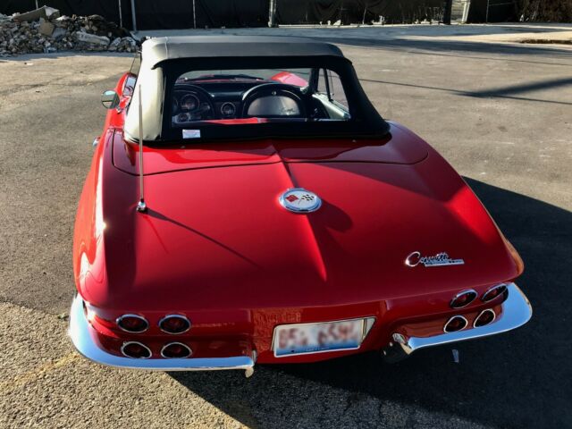 1963 Red Chevrolet Corvette Convertible