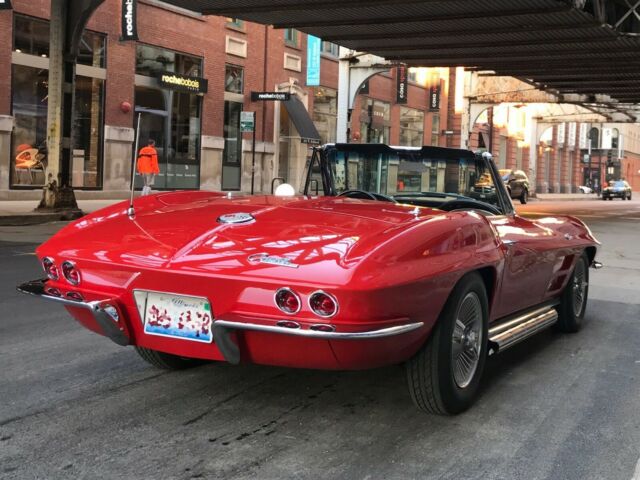 1963 Red Chevrolet Corvette Convertible