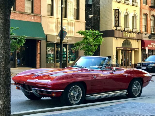 1963 Red Chevrolet Corvette Convertible
