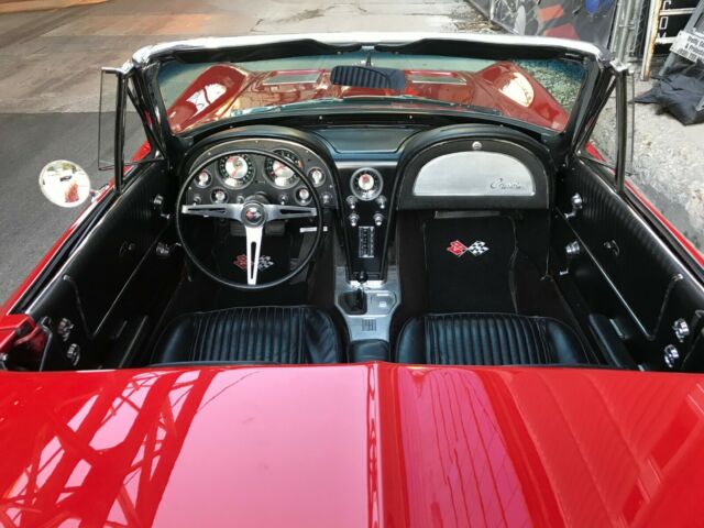 1963 Red Chevrolet Corvette Convertible