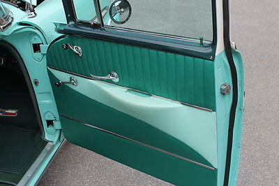 1956 Turquoise and White Chevrolet Bel Air/150/210