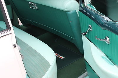 1956 Turquoise and White Chevrolet Bel Air/150/210