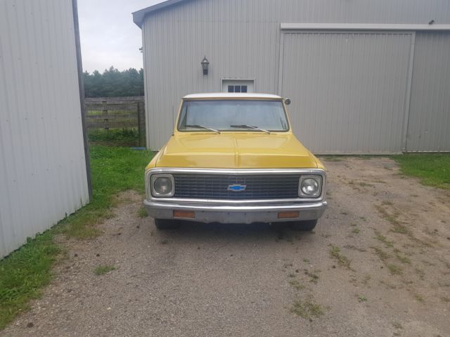 1972 white and yellow Chevrolet Other Pickups 2 door