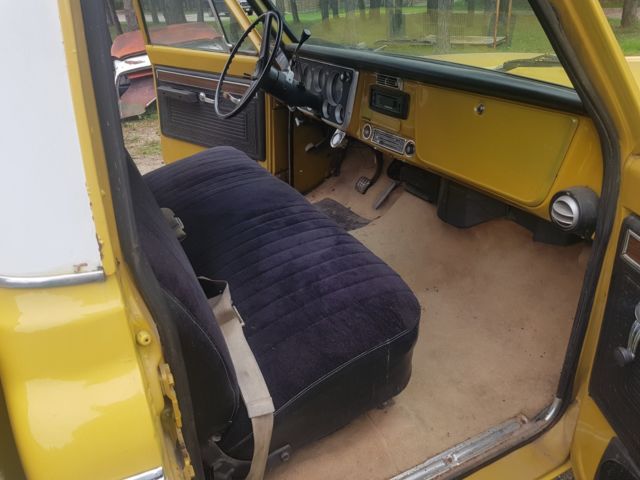 1972 white and yellow Chevrolet Other Pickups 2 door