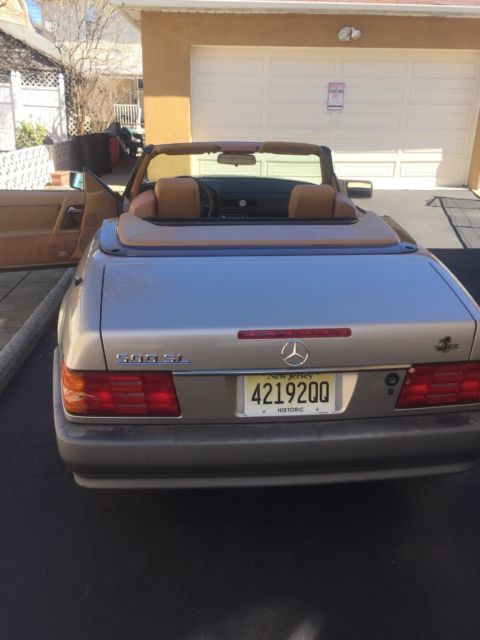1992 Gray Mercedes-Benz SL-Class Convertible