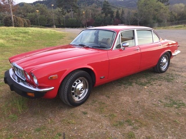 1977 Signal Red Jaguar XJ6 Sedan