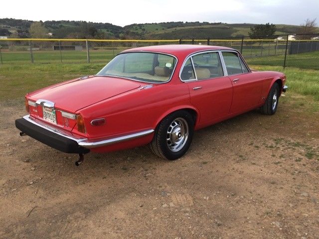 1977 Signal Red Jaguar XJ6 Sedan