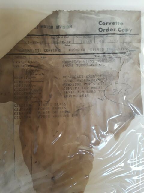 1968 Silver Chevrolet Corvette Convertible