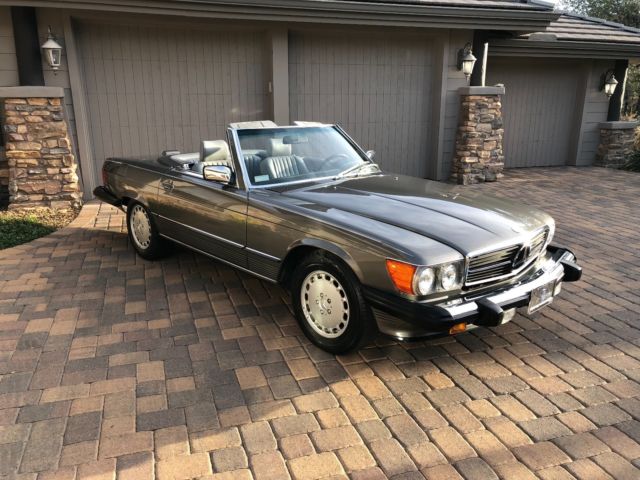 1988 Gray Mercedes-Benz SL-Class Convertible