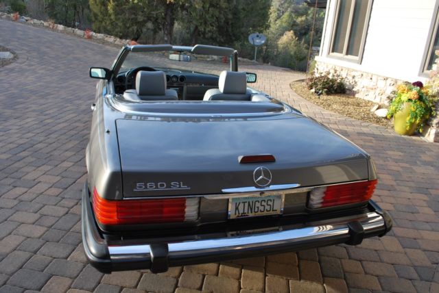 1988 Gray Mercedes-Benz SL-Class Convertible
