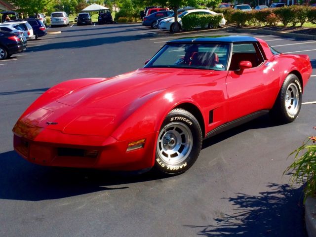 1981 Red Chevrolet Corvette Coupe