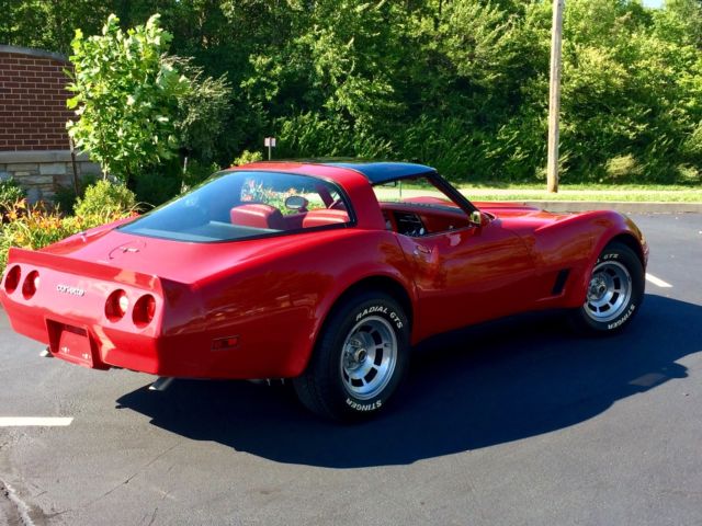 1981 Red Chevrolet Corvette Coupe