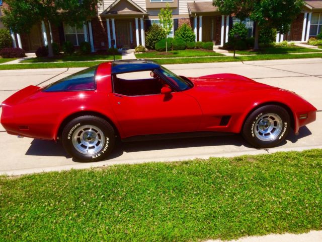 1981 Red Chevrolet Corvette Coupe