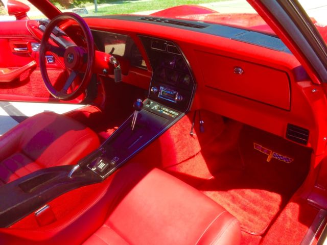 1981 Red Chevrolet Corvette Coupe