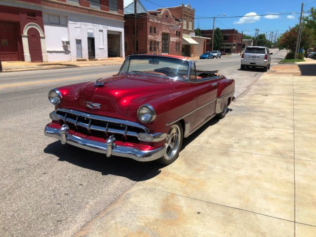 1954 Inferno Red Metallic Chevrolet Bel Air/150/210 Convertible