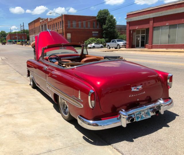 1954 Inferno Red Metallic Chevrolet Bel Air/150/210 Convertible