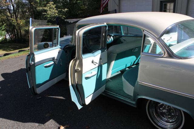 1955 Teal Chevrolet Bel Air/150/210 4 Door