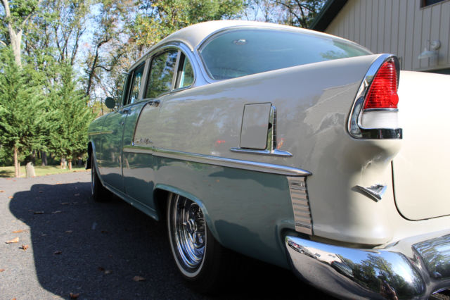 1955 Teal Chevrolet Bel Air/150/210 4 Door