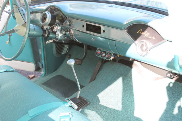 1955 Teal Chevrolet Bel Air/150/210 4 Door