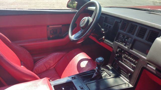 1988 Red Chevrolet Corvette Convertible