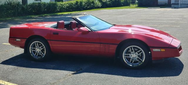 1988 Red Chevrolet Corvette Convertible