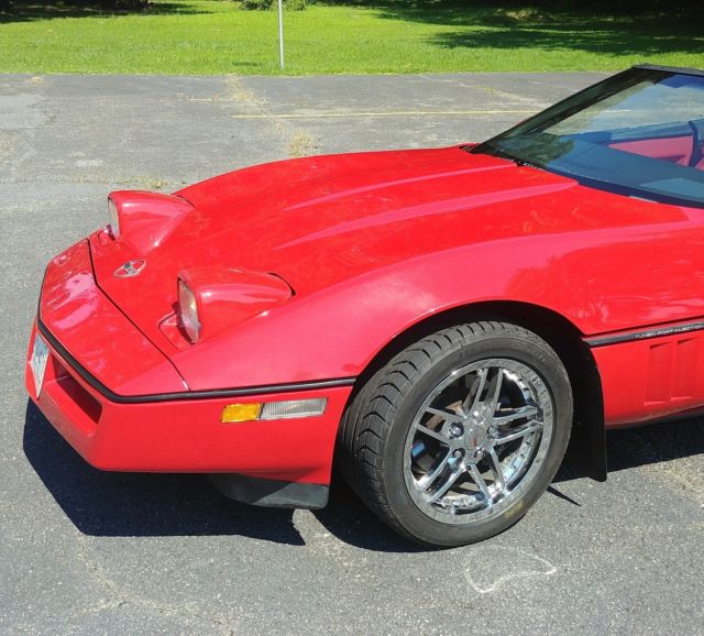 1988 Red Chevrolet Corvette Convertible