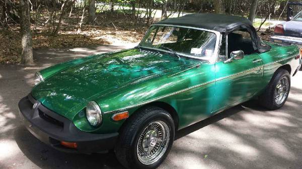 1976 Green MG MGB Convertible