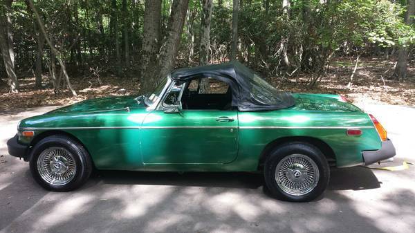 1976 Green MG MGB Convertible