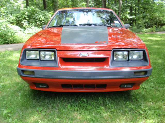 1986 RED Ford Mustang Hatchback