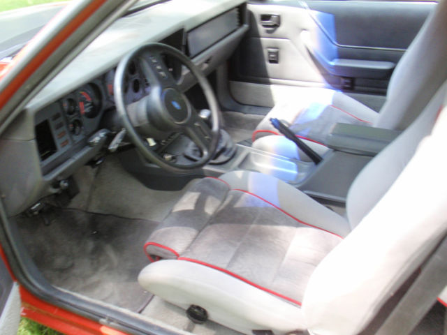 1986 RED Ford Mustang Hatchback