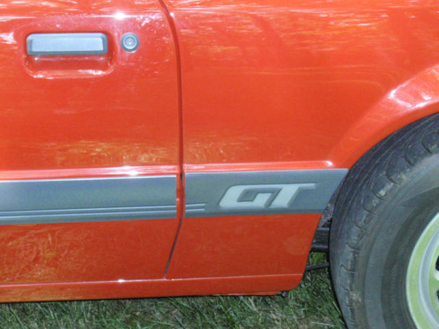 1986 RED Ford Mustang Hatchback