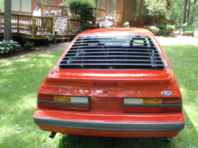 1986 RED Ford Mustang Hatchback