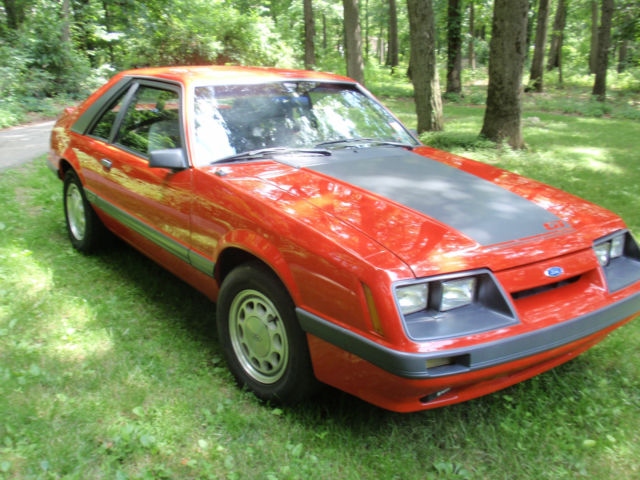 1986 RED Ford Mustang Hatchback