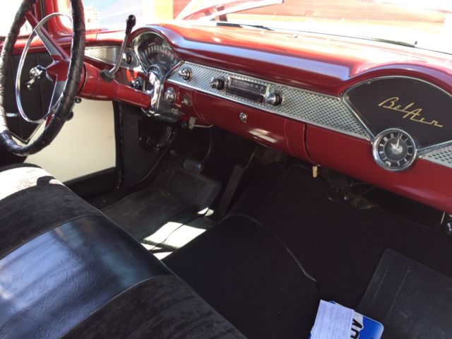 1955 Burgundy Chevrolet Bel Air/150/210 Coupe