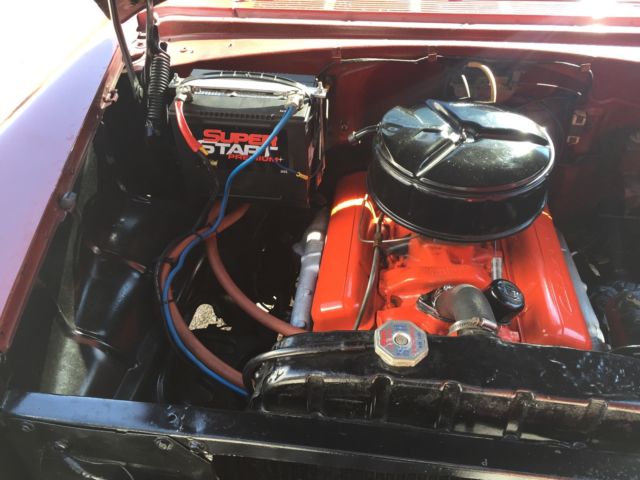 1955 Burgundy Chevrolet Bel Air/150/210 Coupe