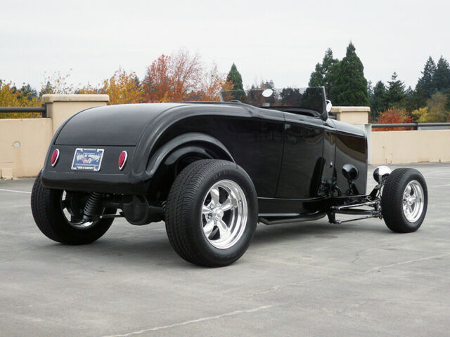 1932 Jet Black Ford Highboy Roadster