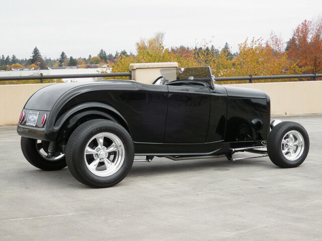 1932 Jet Black Ford Highboy Roadster