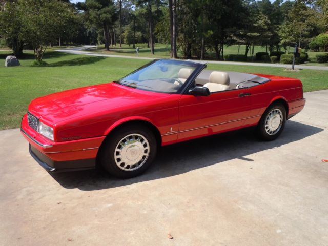 1993 Red Cadillac Allante Convertible