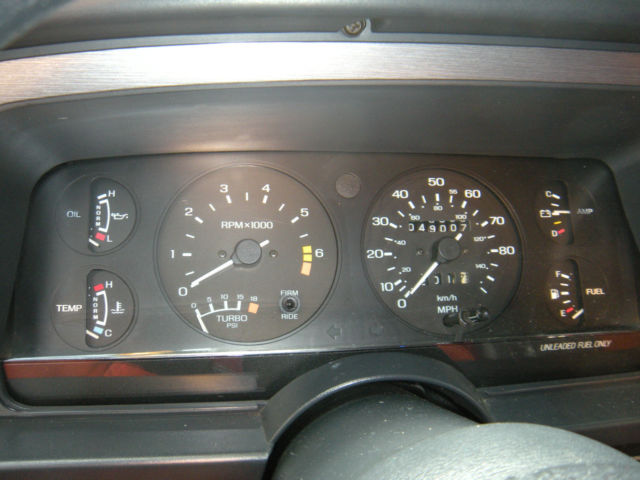 1988 Red Ford Thunderbird Coupe