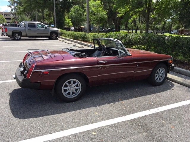 1979 Red MG MGB Convertible