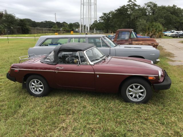 1979 Red MG MGB Convertible