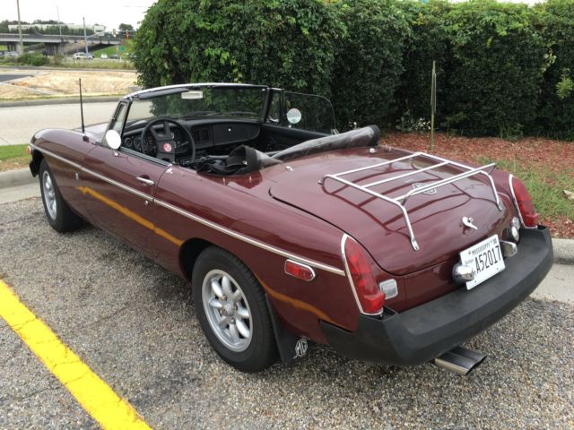 1979 Red MG MGB Convertible