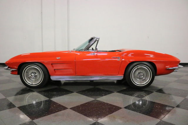 1963 Red Chevrolet Corvette Convertible