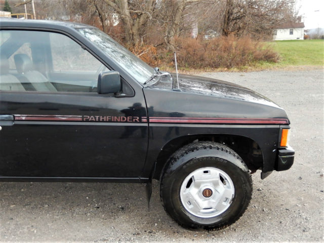 1987 Black Nissan Pathfinder SUV