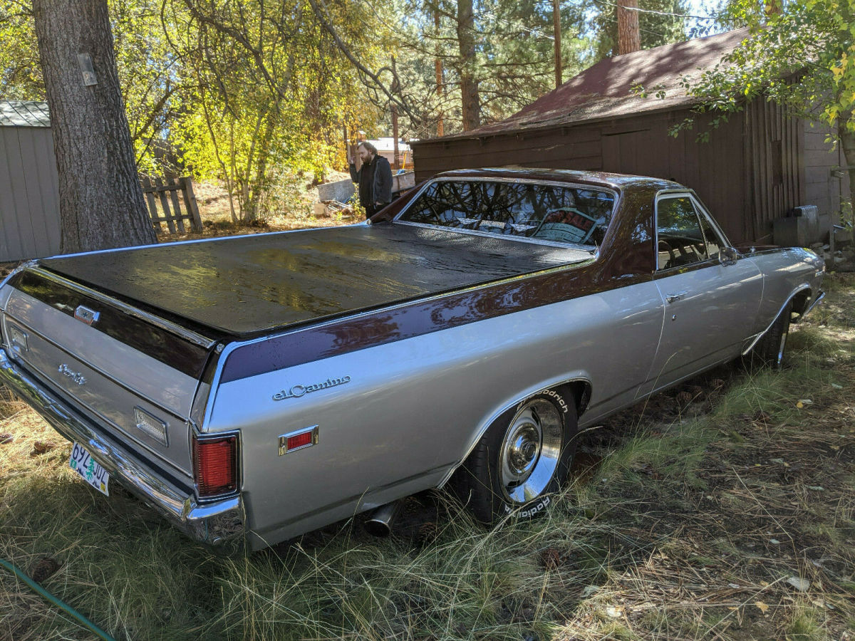 1969 Gray and Burgundy Chevrolet El Camino