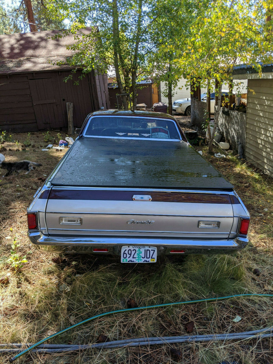 1969 Gray and Burgundy Chevrolet El Camino