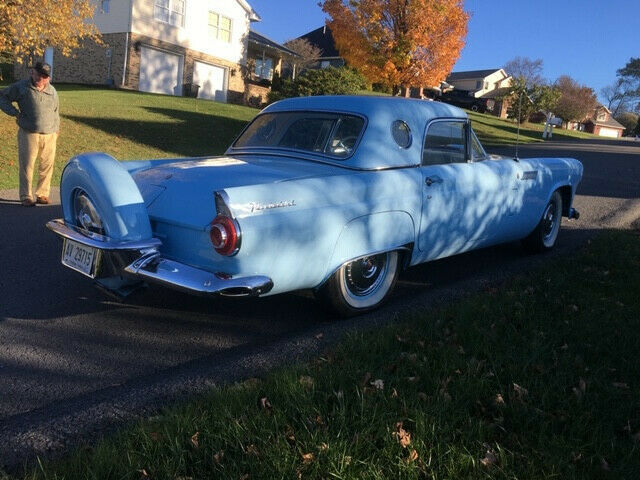 1956 Blue Ford Thunderbird Convertible