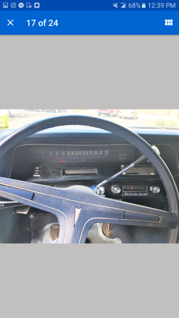 1969 White Pontiac Bonneville Sedan