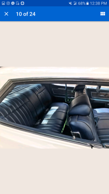 1969 White Pontiac Bonneville Sedan